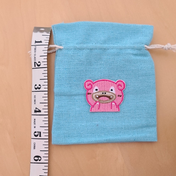 Pokémon Slowpoke Drawstring Pouch, Light Blue - Picture 4 of 4